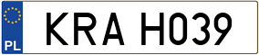 Trailer License Plate